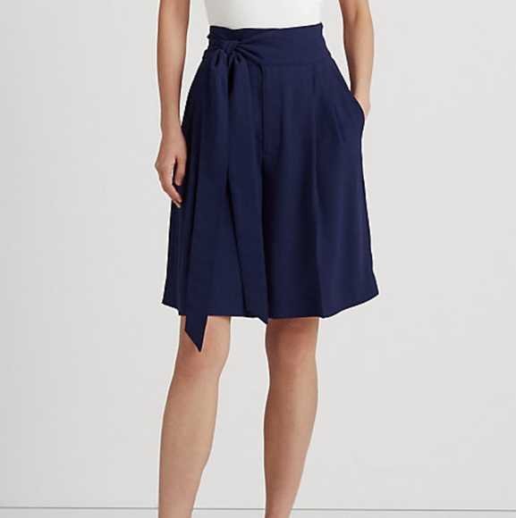 Ralph Lauren Pants - Women’s Navy Tie-Waist Shorts